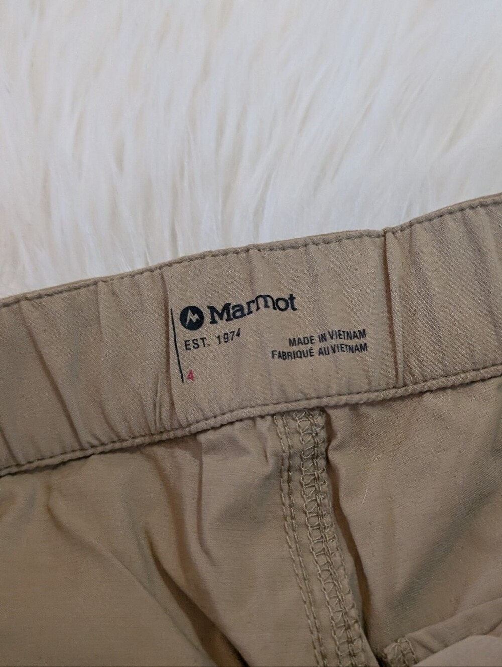 MARMOT Women's Kodachrome Pant Shetland Brown Tan Size 4 Gorpcore Hiking - Picture 6 of 7